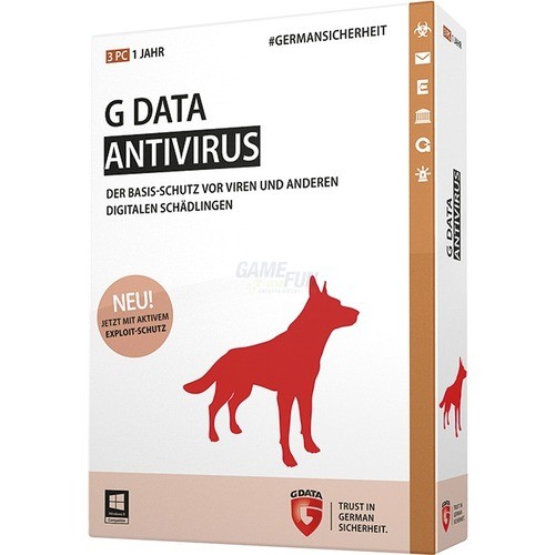 G Data Software Antivirus 2015 3 PCs Vollversion MiniBox 1 Jahr