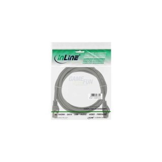 InLine® Patchkabel CAT5e SF/UTP RJ45 20m grau Retail
