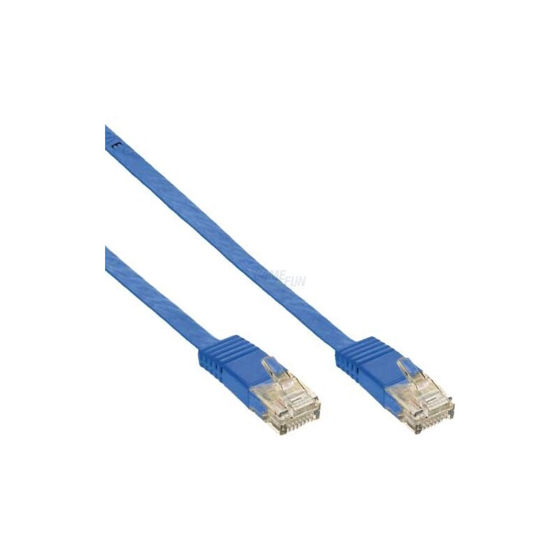 InLine® Patchkabel CAT6e U/UTP RJ45 3m blau flach Retail InLine® Patchkabel CAT6e U/UTP RJ45 3m blau flach Retail