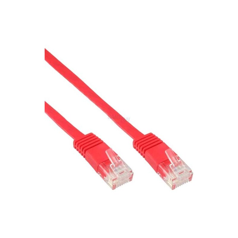 InLine® Patchkabel CAT6e U/UTP RJ45 3m rot flach Retail InLine® Patchkabel CAT6e U/UTP RJ45 3m rot flach Retail