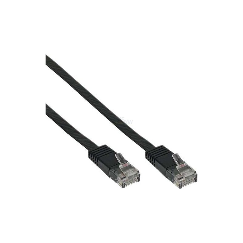InLine® Patchkabel CAT6e U/UTP RJ45 3m schwarz flach Retail InLine® Patchkabel CAT6e U/UTP RJ45 3m schwarz flach Retail