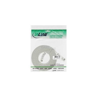 InLine® Patchkabel CAT6e U/UTP RJ45 1.5m weiss flach Retail