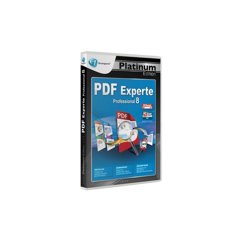 Avanquest PDF Experte 8 Professional Vollversion DVD-Box Platinum Edition Avanquest PDF Experte 8 Professional Vollversion DVD-Box Platinum Edition