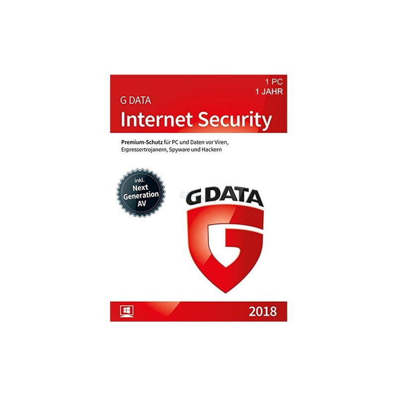 G Data Software Internet Security 1 PC Vollversion GreenIT 1 Jahr für aktuelle Version 2018 G Data Software Internet Security 1 PC Vollversion GreenIT 1 Jahr für aktuelle Version 2018