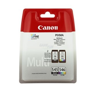 Canon PG-545 / CL-546 Multipack FINE Druckköpfe mit Schwarz+Farbe