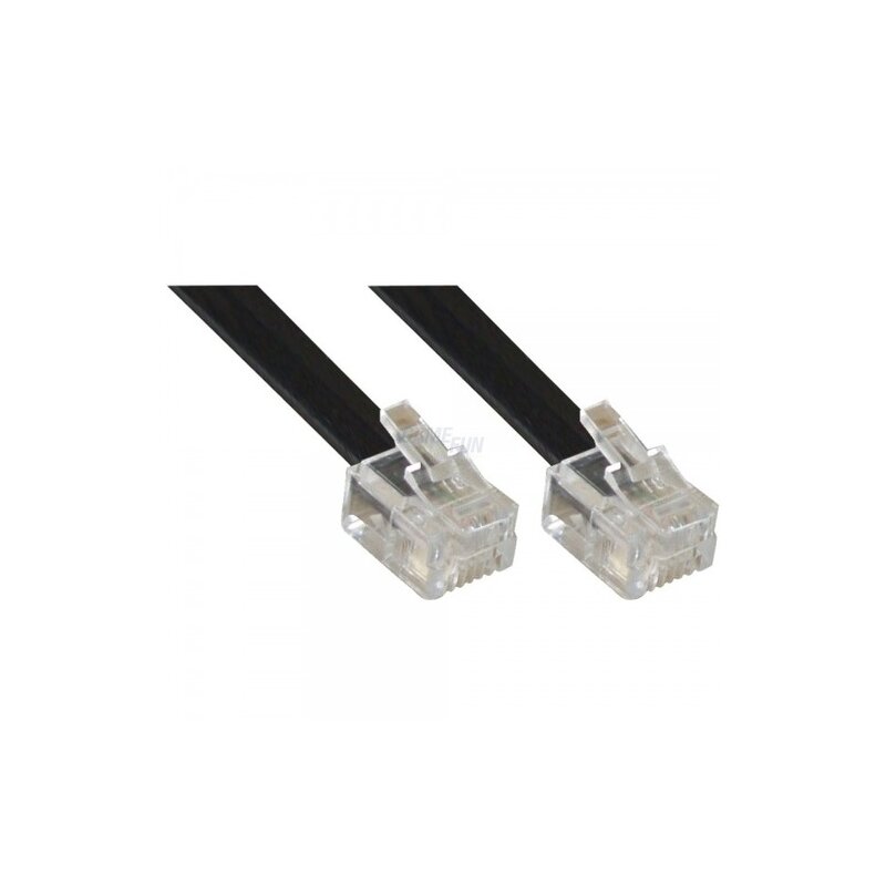 InLine® Modularkabel RJ11 Stecker / Stecker 4-adrig, 6P4C 3m Retail InLine® Modularkabel RJ11 Stecker / Stecker 4-adrig, 6P4C 3m Retail