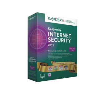 Kaspersky Internet Security 2015 Gold-Edition 5 PCs Vollversion MiniBox 1 Jahr inkl. Update 2018*