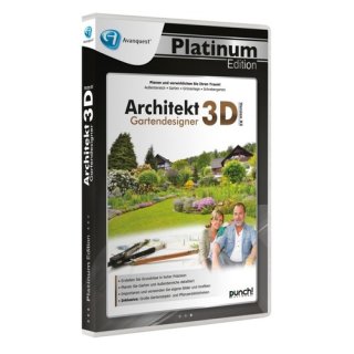 Punch! Software Architekt 3D X5 Gartendesigner Vollversion DVD-Box Platinum Edition