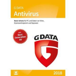 G Data Software Antivirus 10 PCs Vollversion ESD 1 Jahr für aktuelle Version 2018