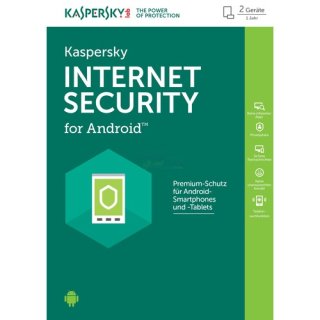 Kaspersky Mobile Internet Security for Android 2 Geräte Vollversion GreenIT 1 Jahr für aktuelle Version 2018
