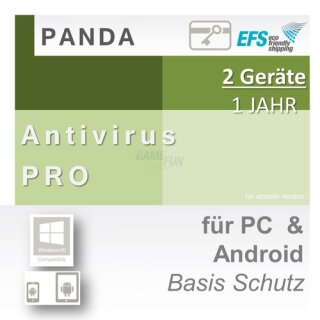 Panda Software Antivirus Pro 2 Geräte Vollversion EFS PKC 1 Jahr für aktuelle Version 2016