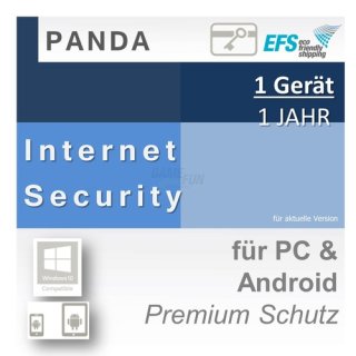 Panda Software Internet Security 1 Gerät Vollversion EFS PKC 1 Jahr für aktuelle Version 2016