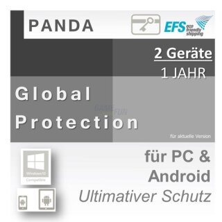 Panda Software Global Protection 2 Geräte Vollversion EFS PKC 1 Jahr für aktuelle Version 2016
