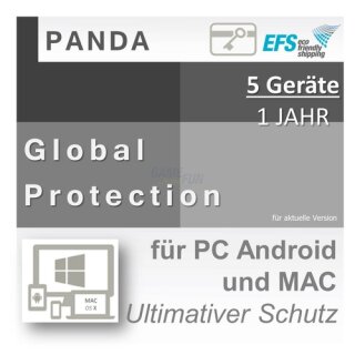 Panda Software Global Protection 5 Geräte Vollversion EFS PKC 1 Jahr für aktuelle Version 2016