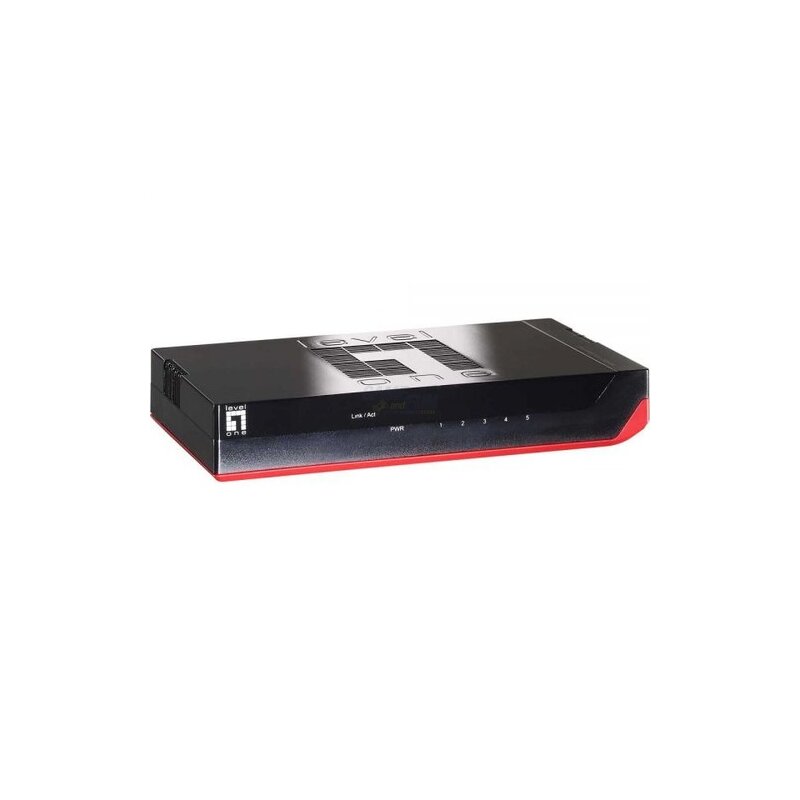 Level-One GSW-0507 - 5-Port Gigabit Ethernet Switch Black Edition Level-One GSW-0507 - 5-Port Gigabit Ethernet Switch Black Edition