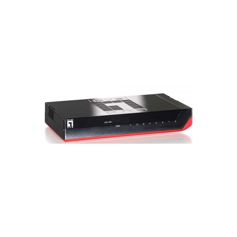 Level-One GSW-0807 - 8-Port Gigabit Ethernet Switch Black Edition Level-One GSW-0807 - 8-Port Gigabit Ethernet Switch Black Edition
