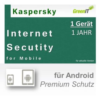 Kaspersky Mobile Internet Security for Android 1 Gerät Vollversion GreenIT 1 Jahr für aktuelle Version