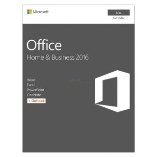 Microsoft Office Mac Home and Business 2016 EuroZone 1 Benutzer | 1 Mac Vollversion ESD ( Download )