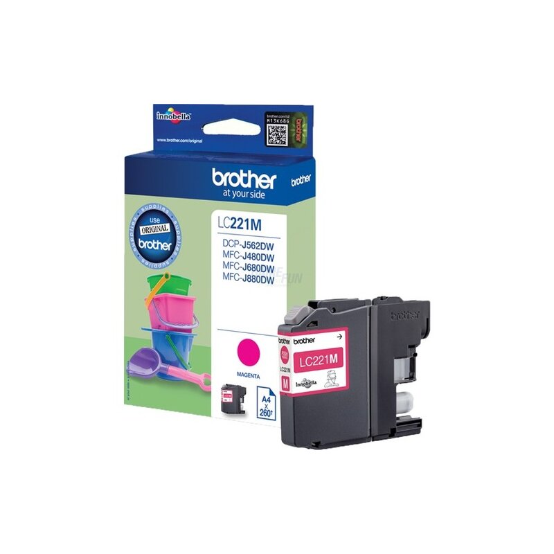 Brother LC-221M Tintenpatrone magenta ( rot ) Brother LC-221M Tintenpatrone magenta ( rot )