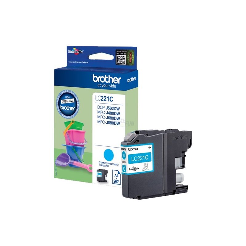 Brother LC-221C Tintenpatrone cyan ( blau ) Brother LC-221C Tintenpatrone cyan ( blau )