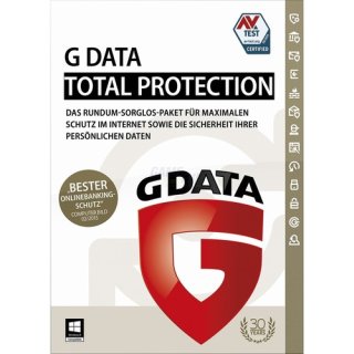 G Data Software Total Security 3 PCs Update Lizenz 2 Jahre auf aktuelle Version 2017