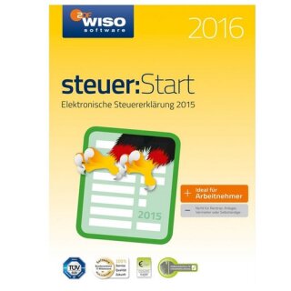 Buhl WISO Steuer Start 2016 (für Steuerjahr 2015) 1 PC Vollversion ESD