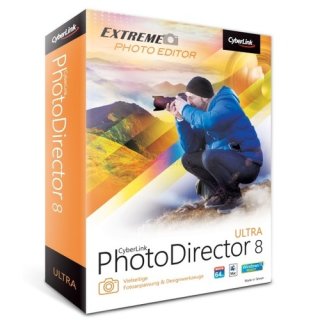 CyberLink PhotoDirector 8 Ultra 1 Benutzer | 1 PC oder Mac Vollversion MiniBox