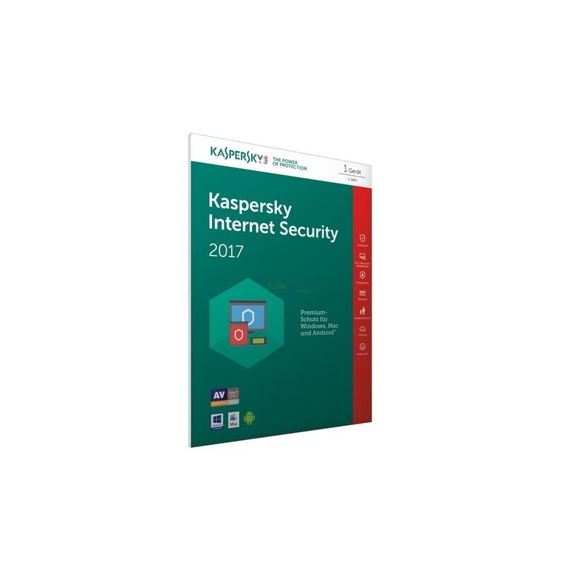 Kaspersky Internet Security 2017 (FFP) 1 Gerät Vollversion PKC 1 Jahr (Code in a Box) Kaspersky Internet Security 2017 (FFP) 1 Gerät Vollversion PKC 1 Jahr (Code in a Box)