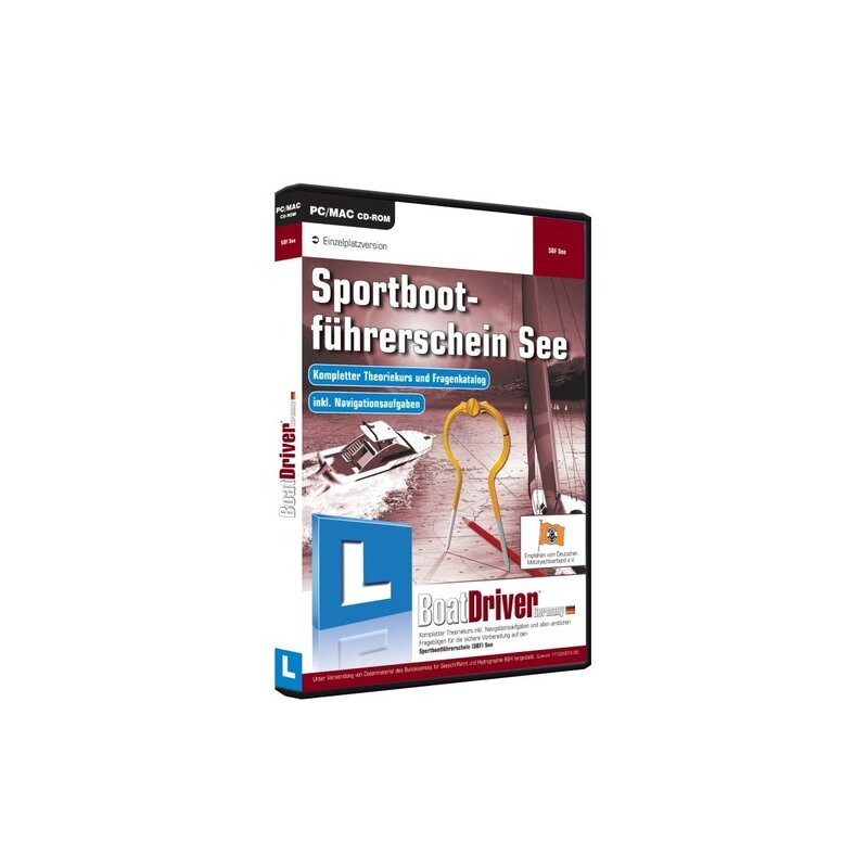 BoatDriver GmbH Sportbootführerschein See Vollversion DVD-Box BoatDriver GmbH Sportbootführerschein See Vollversion DVD-Box