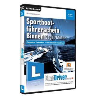 BoatDriver GmbH Sportbootführerschein Binnen Segel/Moto Vollversion DVD-Box