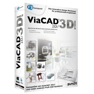 Punch! Software ViaCAD 2D/3D 10 Vollversion MiniBox