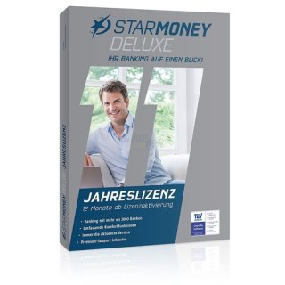 Starfinanz StarMoney 11 Deluxe 3 PCs Vollversion DVD-Box 1 Jahr