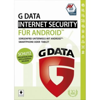 G Data Software Internet Security für Android 2 Geräte Vollversion ESD 1 Jahr für aktuelle Version 2017