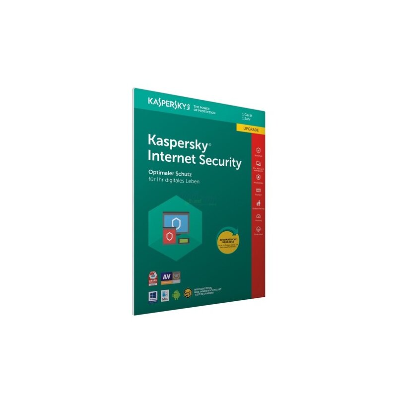 Kaspersky Internet Security 2018 (FFP) 1 Gerät Update PKC 1 Jahr ( Code in a Box ) Kaspersky Internet Security 2018 (FFP) 1 Gerät Update PKC 1 Jahr ( Code in a Box )