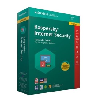 Kaspersky Internet Security 2018 3 Geräte Update PKC 1 Jahr ( Code in a Box )