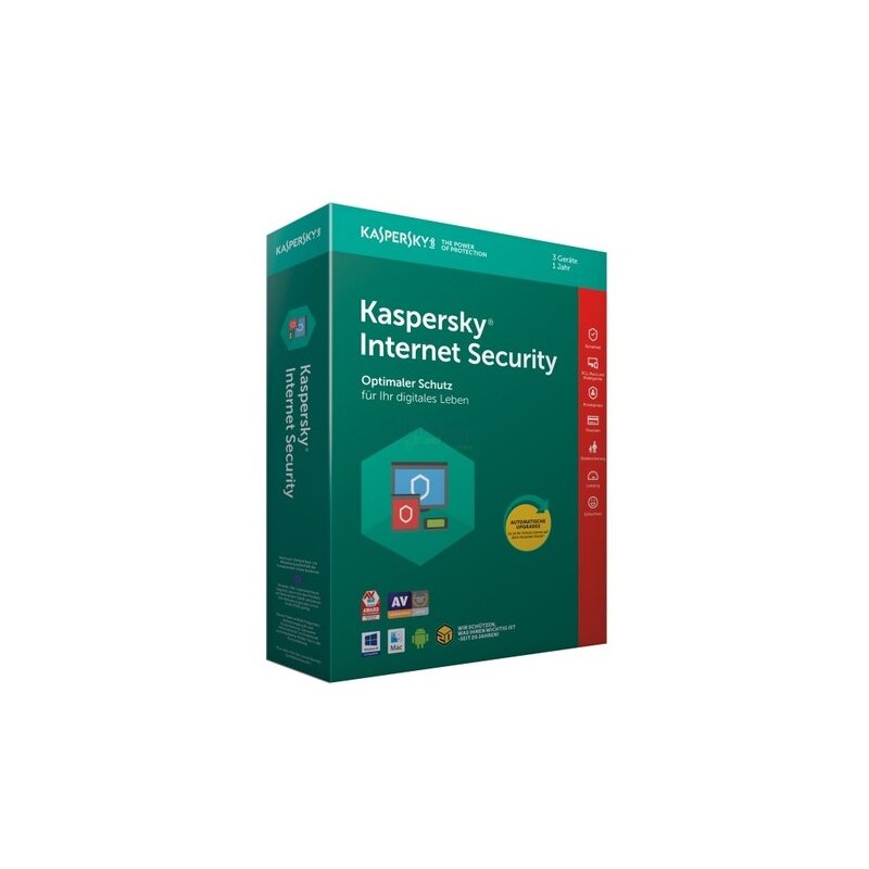 Kaspersky Internet Security 2018 3 Geräte Vollversion PKC 1 Jahr ( Code in a Box ) Kaspersky Internet Security 2018 3 Geräte Vollversion PKC 1 Jahr ( Code in a Box )