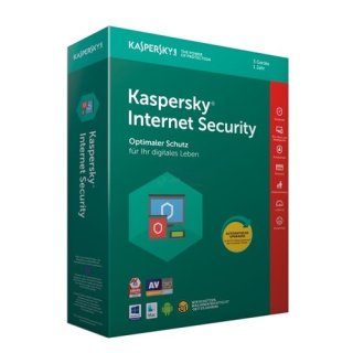 Kaspersky Internet Security 2018 3 Geräte Vollversion PKC 1 Jahr ( Code in a Box )