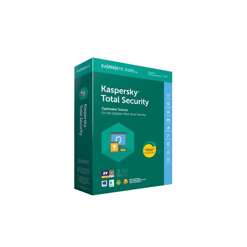 Kaspersky Total Security 2018 3 Geräte Vollversion PKC 1 Jahr ( Code in a Box ) Kaspersky Total Security 2018 3 Geräte Vollversion PKC 1 Jahr ( Code in a Box )