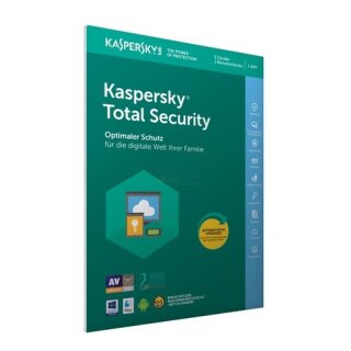 Kaspersky Total Security 2018 (FFP) 3 Geräte Vollversion PKC 1 Jahr ( Code in a Box )