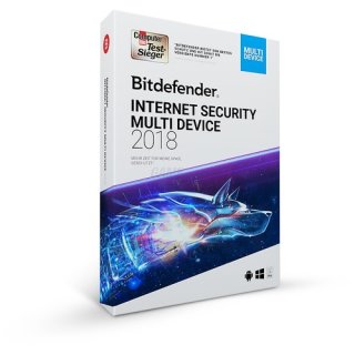 Bitdefender Internet Security Multi Device 10 Geräte Vollversion ESD 1 Jahr für Version 2018