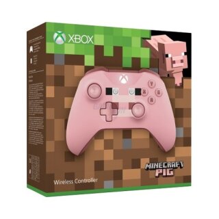 Microsoft Xbox One Branded Wireless Controller Minecraft Pig