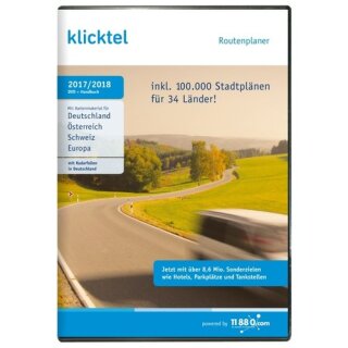 11880 Internet Services klickTel Routenplaner 2017/2018 Vollversion DVD-Box