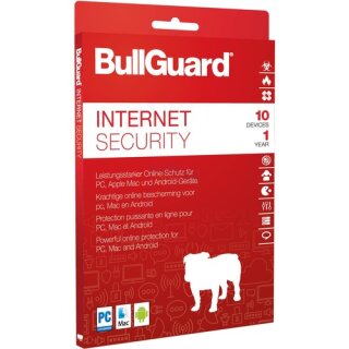 BullGuard Internet Security 2018 10 Geräte Vollversion ESD 1 Jahr ( Download )