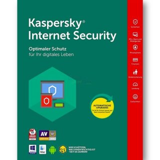 Kaspersky Internet Security 2 Geräte Vollversion GreenIT 1 Jahr Limited Edition für aktuelle Version 2018