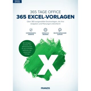 Franzis Verlag 365 Tage Office - 365 Excel-Vorlagen Vollversion DVD-Box