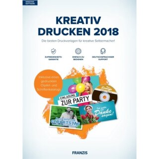 Franzis Verlag Kreativ Drucken 2018 Vollversion DVD-Box
