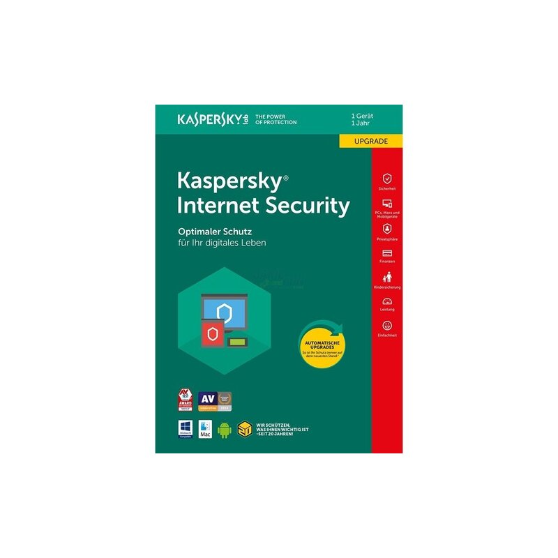 Kaspersky Internet Security 1 PC Update EFS PKC 1 Jahr für aktuelle Version 2018 Kaspersky Internet Security 1 PC Update EFS PKC 1 Jahr für aktuelle Version 2018