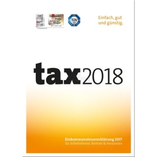 Buhl Tax 2018 1 Benutzer Vollversion GreenIT (für Steuerjahr 2017)