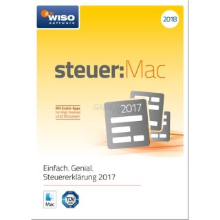 Buhl Wiso steuer: MAC 2018 1 Benutzer Vollversion FFP (für Steuerjahr 2017)