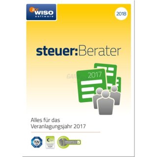 Buhl Wiso steuer:Berater 2018 1 Benutzer Vollversion GreenIT (für Steuerjahr 2017)